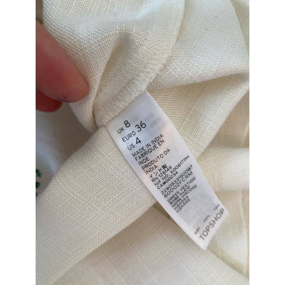 Kate Moss X Topshop Mini Dress / Tunic Festival Beauty &  Poolside Chic ~ Sz 4 - Picture 8 of 9